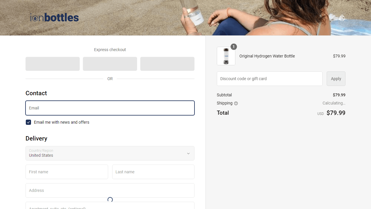 How to apply IonBottles coupon code